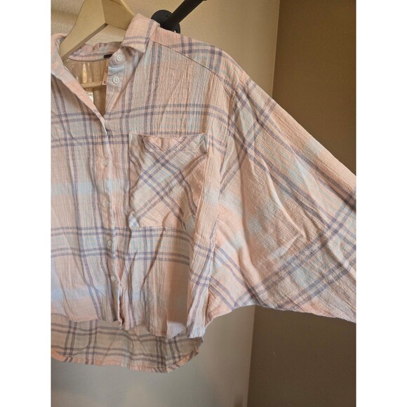 Free People cropped button up top women's size XS - Picture 4 of 10